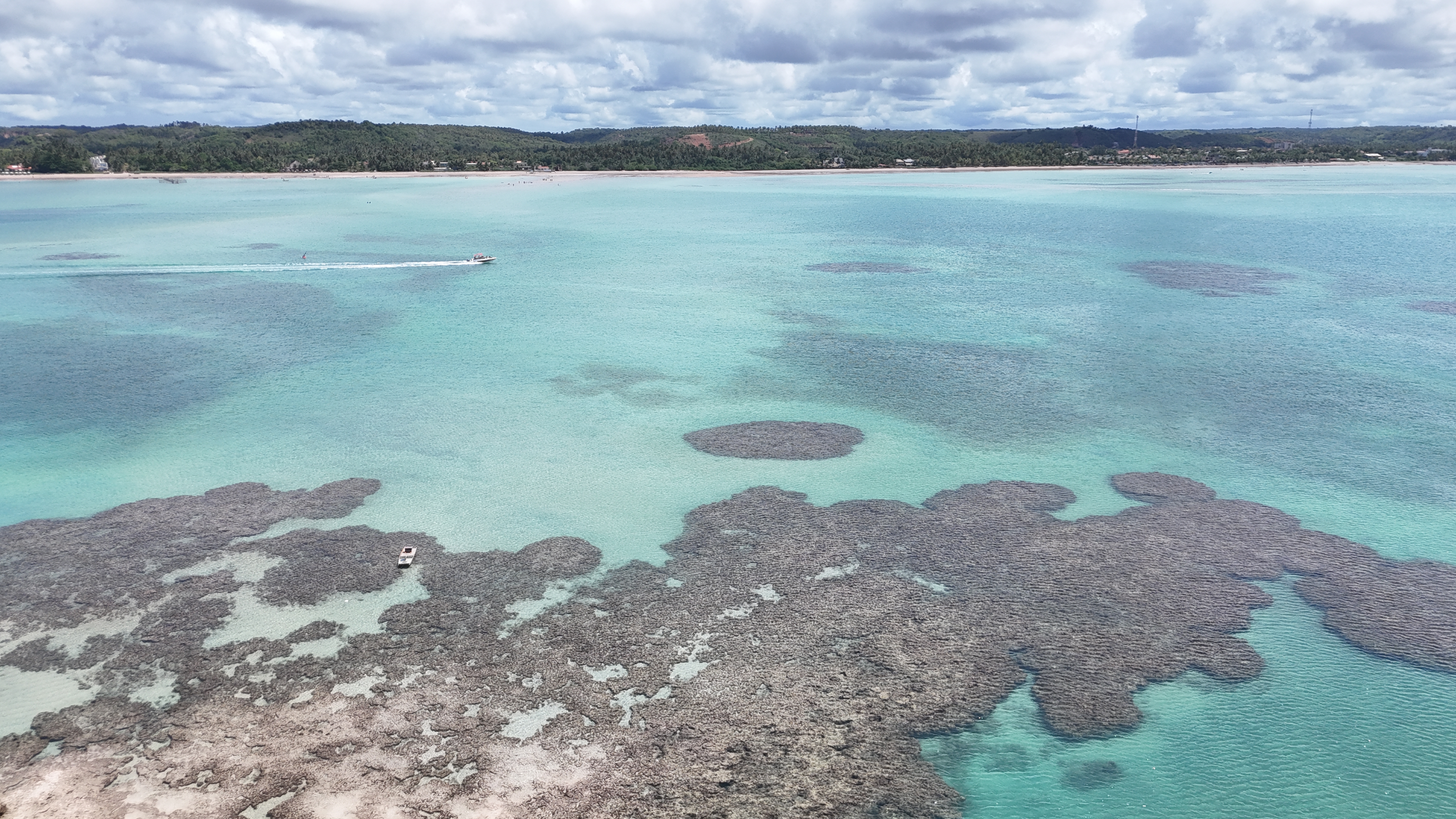 Vista aérea de Peroba, Maragogi — piscinas naturais